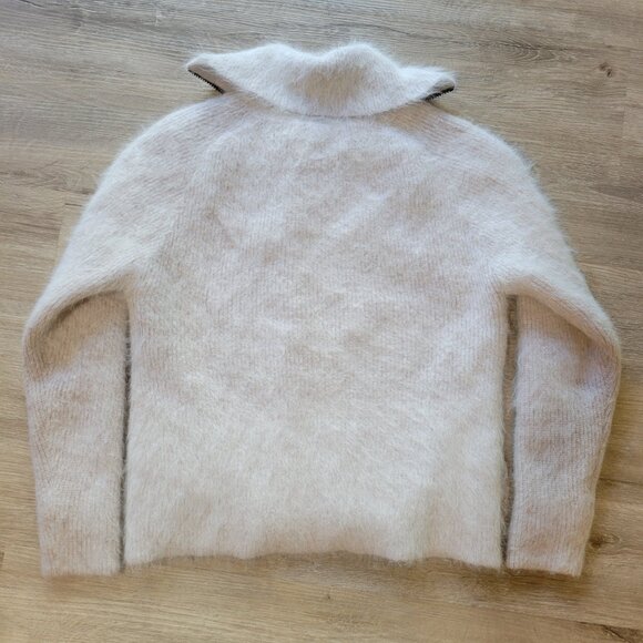 Vintage Venesha High Quality Angora Women's M White Comfort Soft Lined Collar - Picture 3 of 9